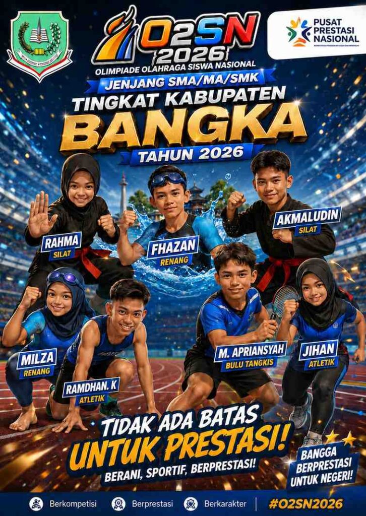 Energi Juara, Semangat Membara — SMAN 2 Puding Besar Siap Bertarung di O2SN 2026!