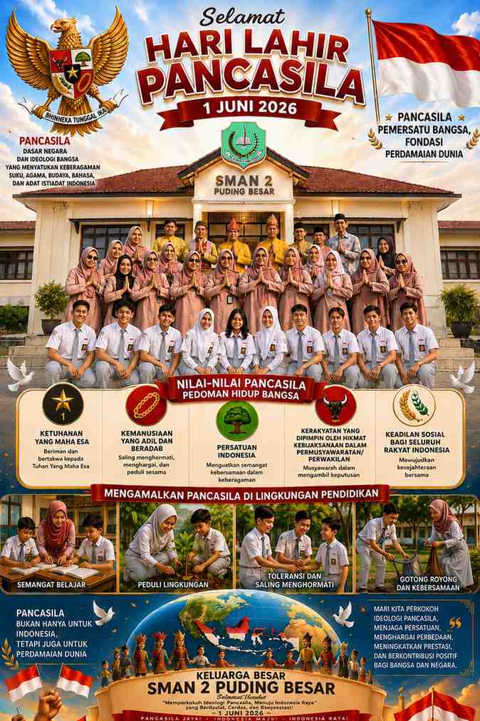 Pancasila Pemersatu Bangsa, Menguatkan Persatuan dan Karakter Pelajar SMAN 2 Puding Besar