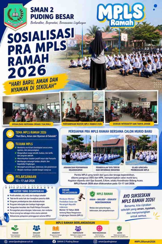 SMAN 2 Puding Besar Matangkan Persiapan MPLS Ramah 2026, Libatkan Orang Tua dan Calon Murid Baru